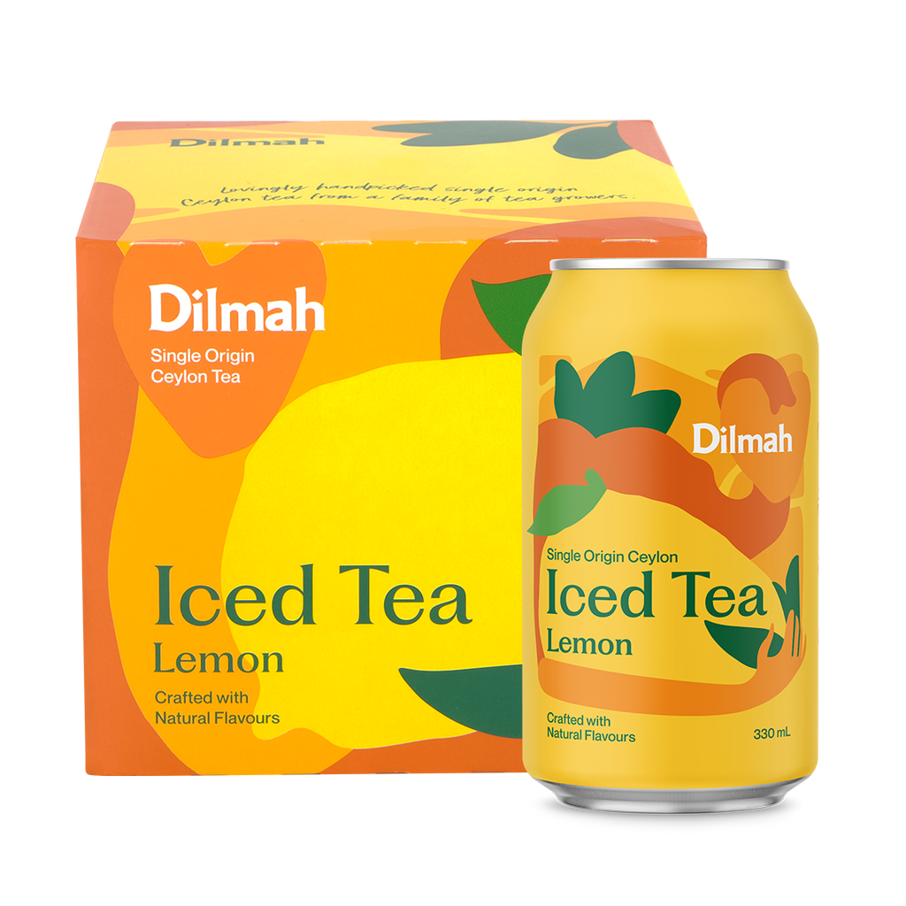 Lemon Iced Tea Cans 4 x 330mL Dilmah New Zealand