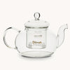 Endane Traditional Glass Teapot with Glass Strainer (600mL)