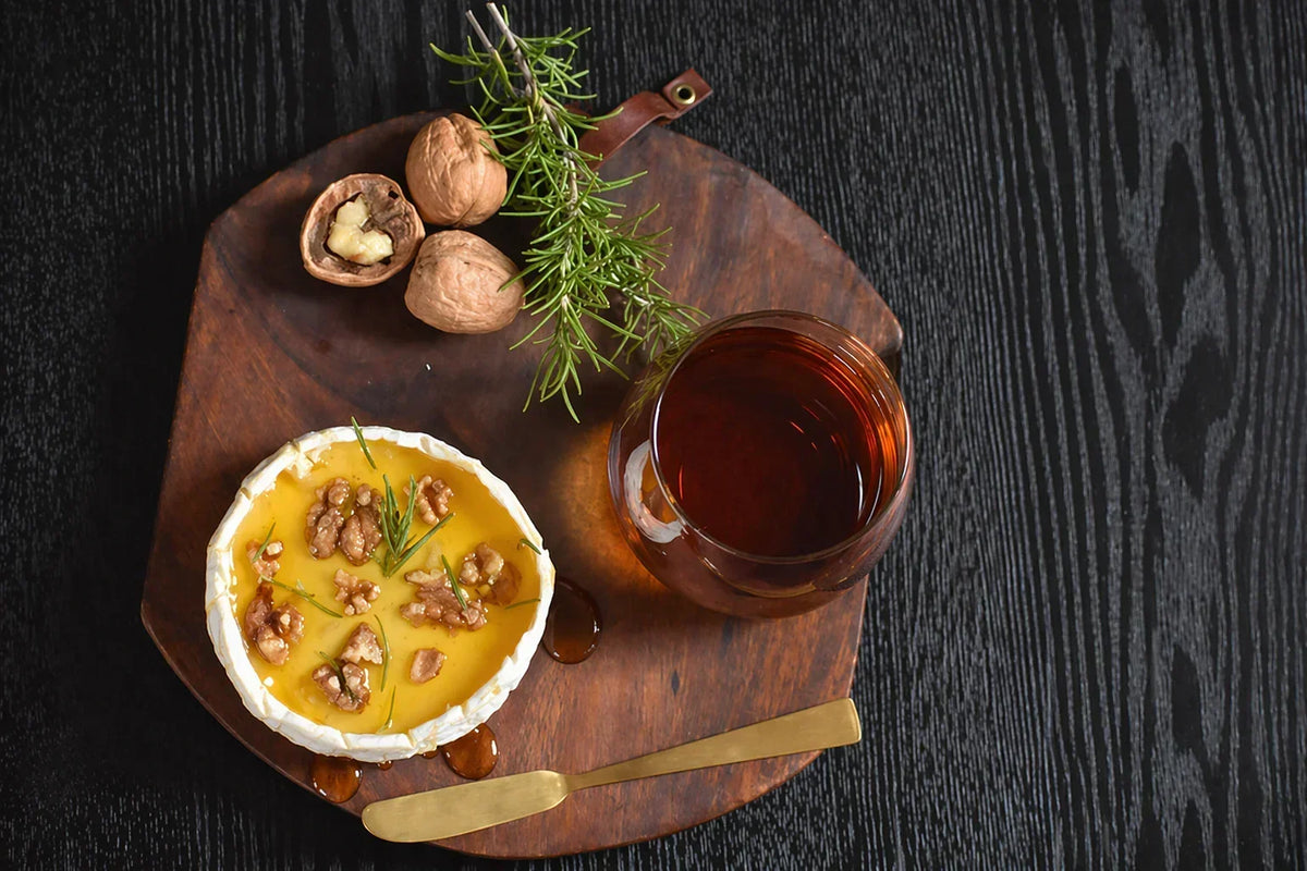 English Breakfast Tea paired with Cheese Platter
