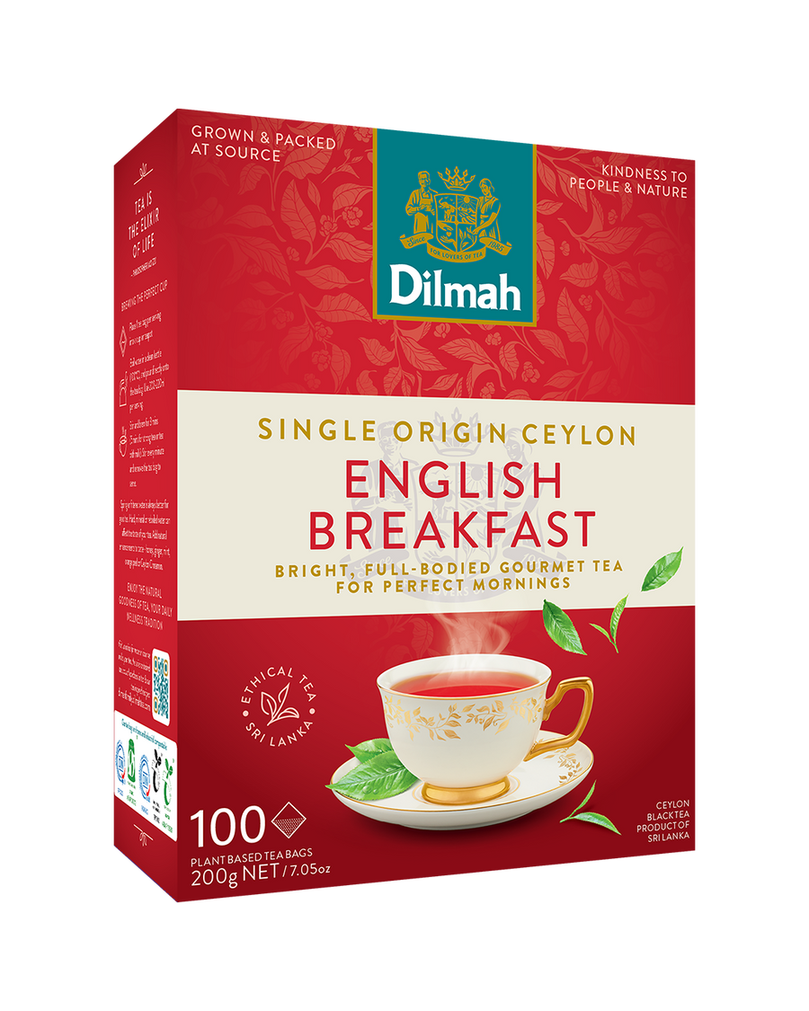 Premium English Breakfast 100 Tagless Tea Bags