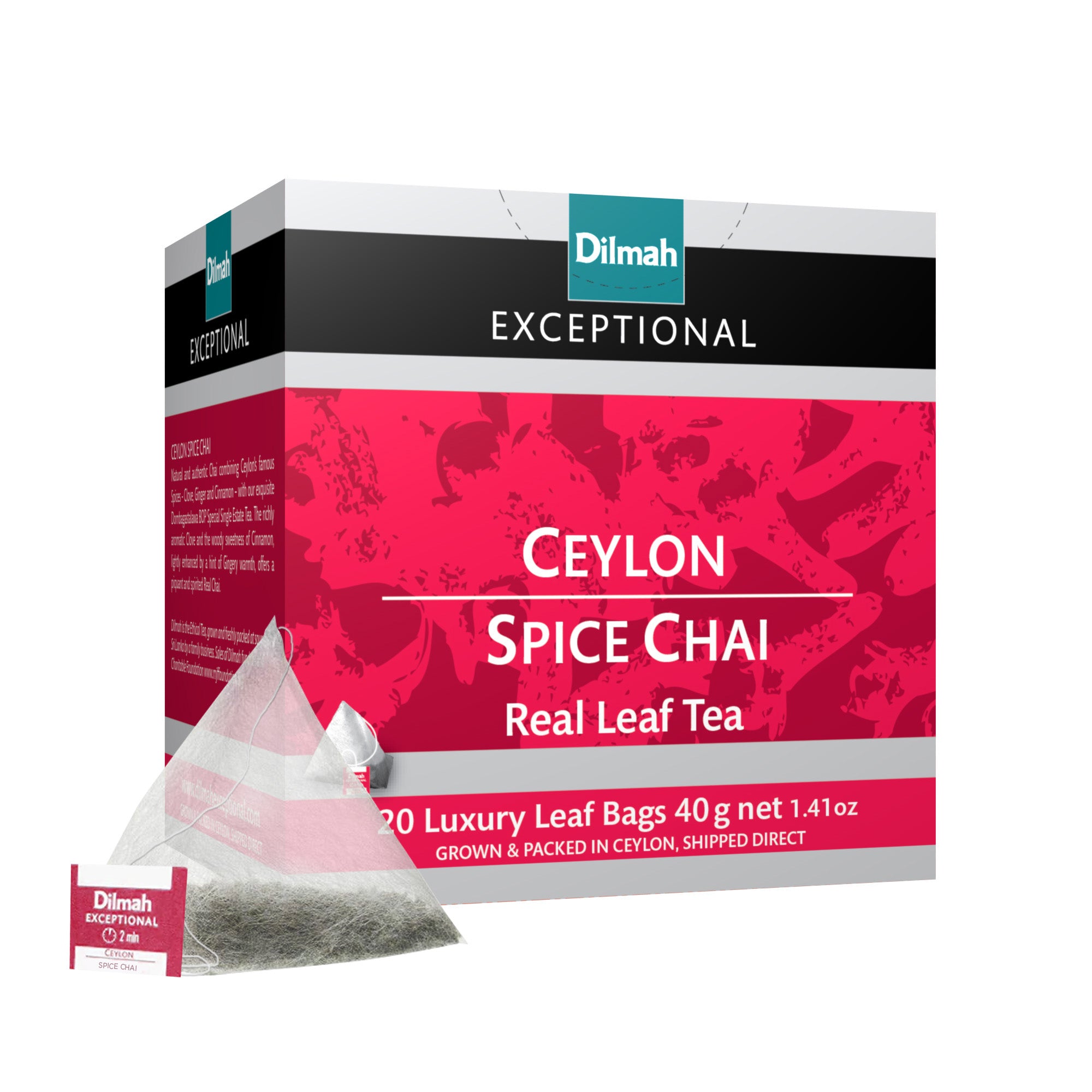 Exceptional Ceylon Spice Chai 20 Tea Bags