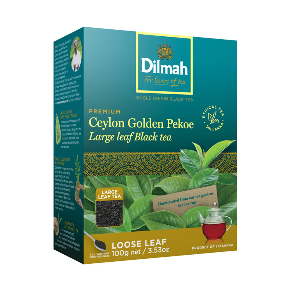 Premium Ceylon Golden Pekoe Large Leaf Black Tea-100g Loose Leaf