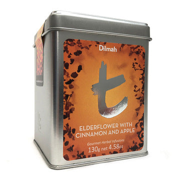 t Series Tin Elderflower with Apple & Cinnamon 130g Loose Leaf Tea