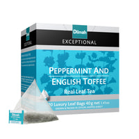 Exceptional Peppermint & English Toffee Ceylon Black Tea-20 Luxury Leaf Tea Bags