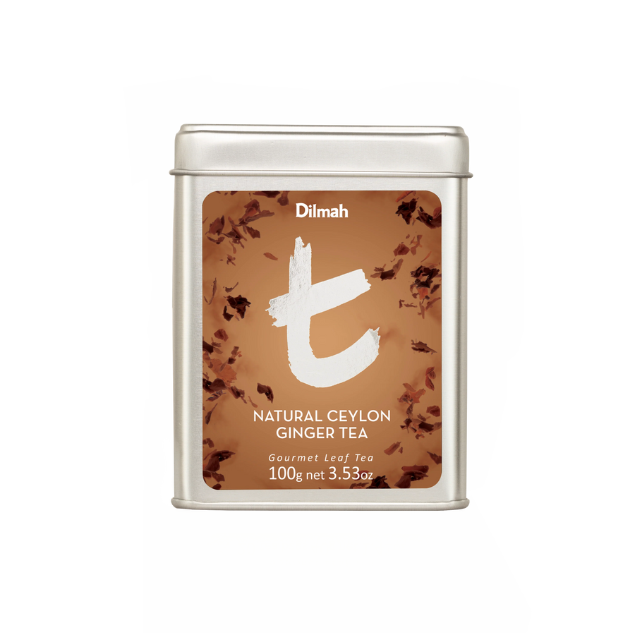 t-Series Tin Natural Ceylon Ginger 100g Loose Leaf Tea
