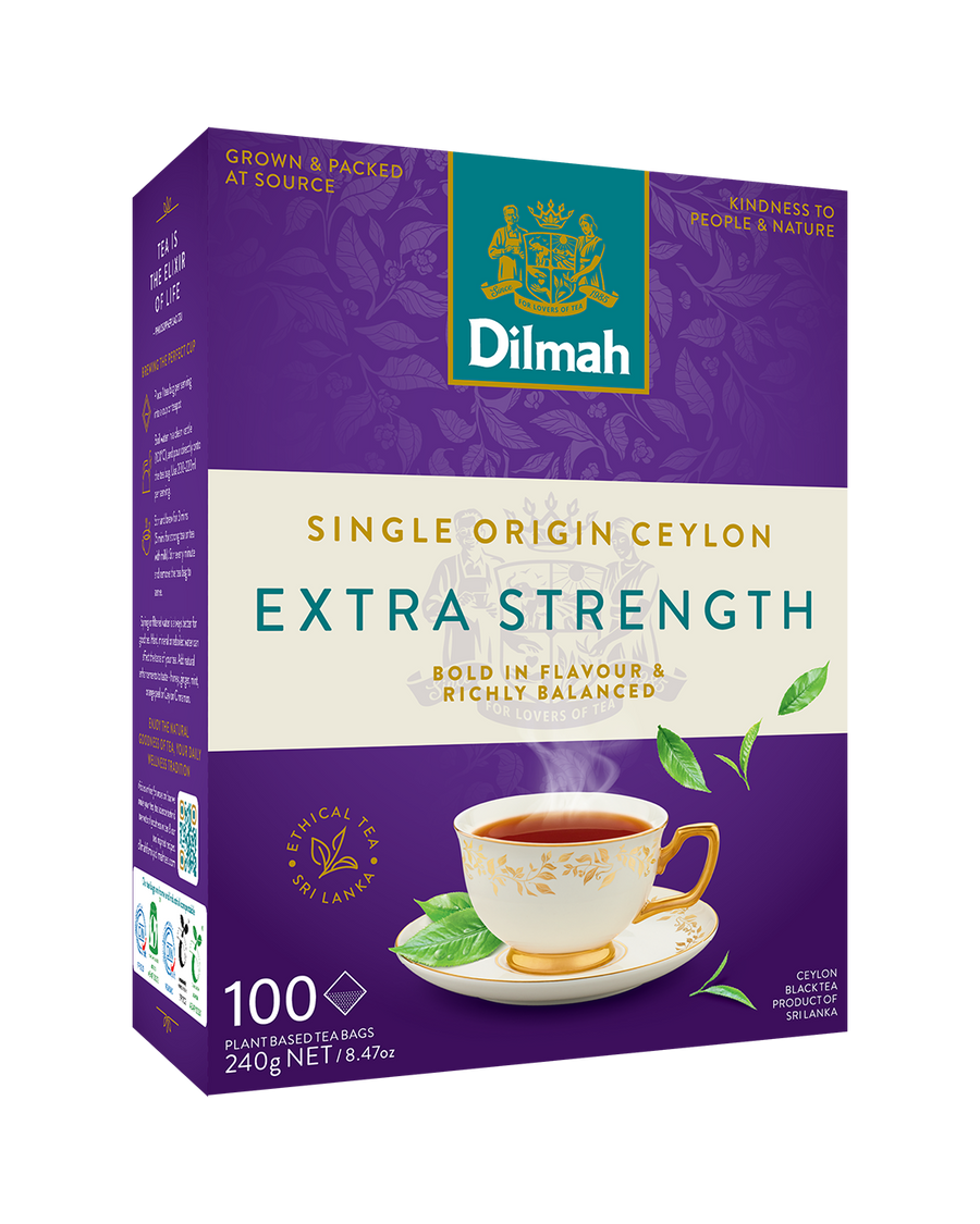 Premium Extra Strength 100% Pure Ceylon 100 Tea Bags