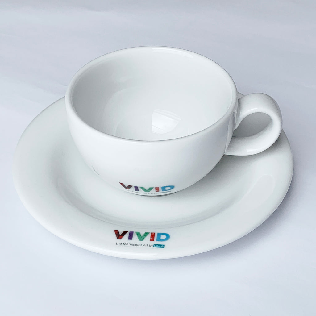 Vivid Porcelain Cup And Saucer 200ml