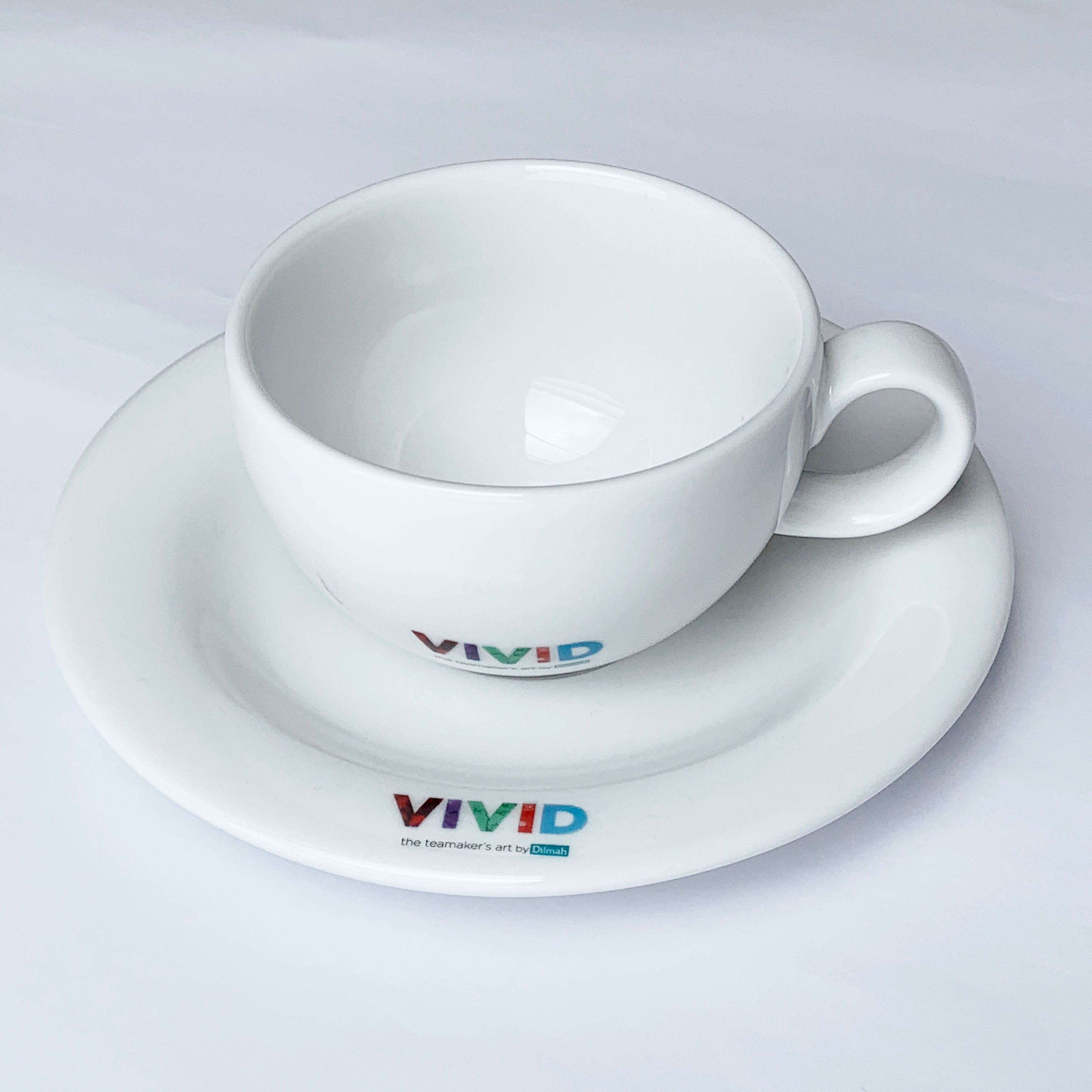 Vivid Porcelain Cup And Saucer 200ml