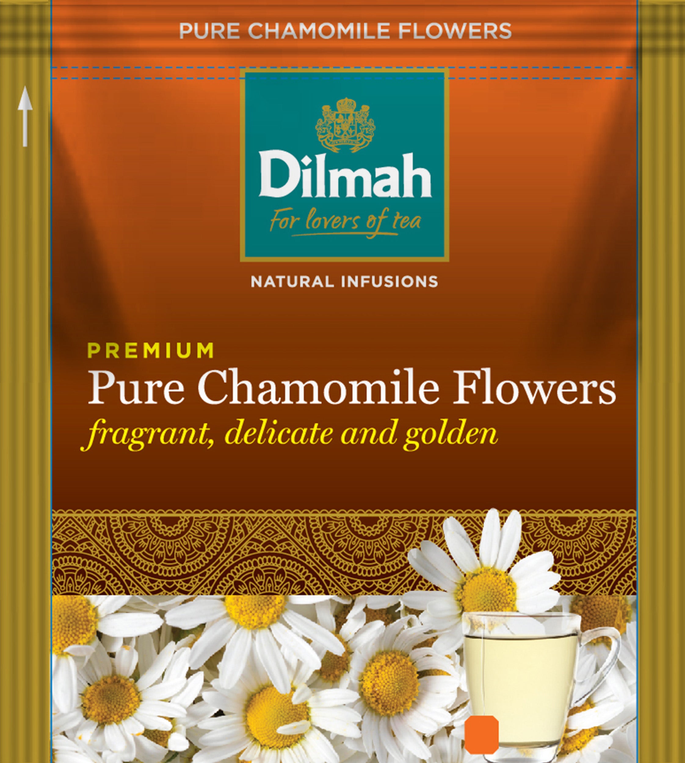 Pure Camomile Flowers Infusion-100 Individually Wrapped Tea Bags