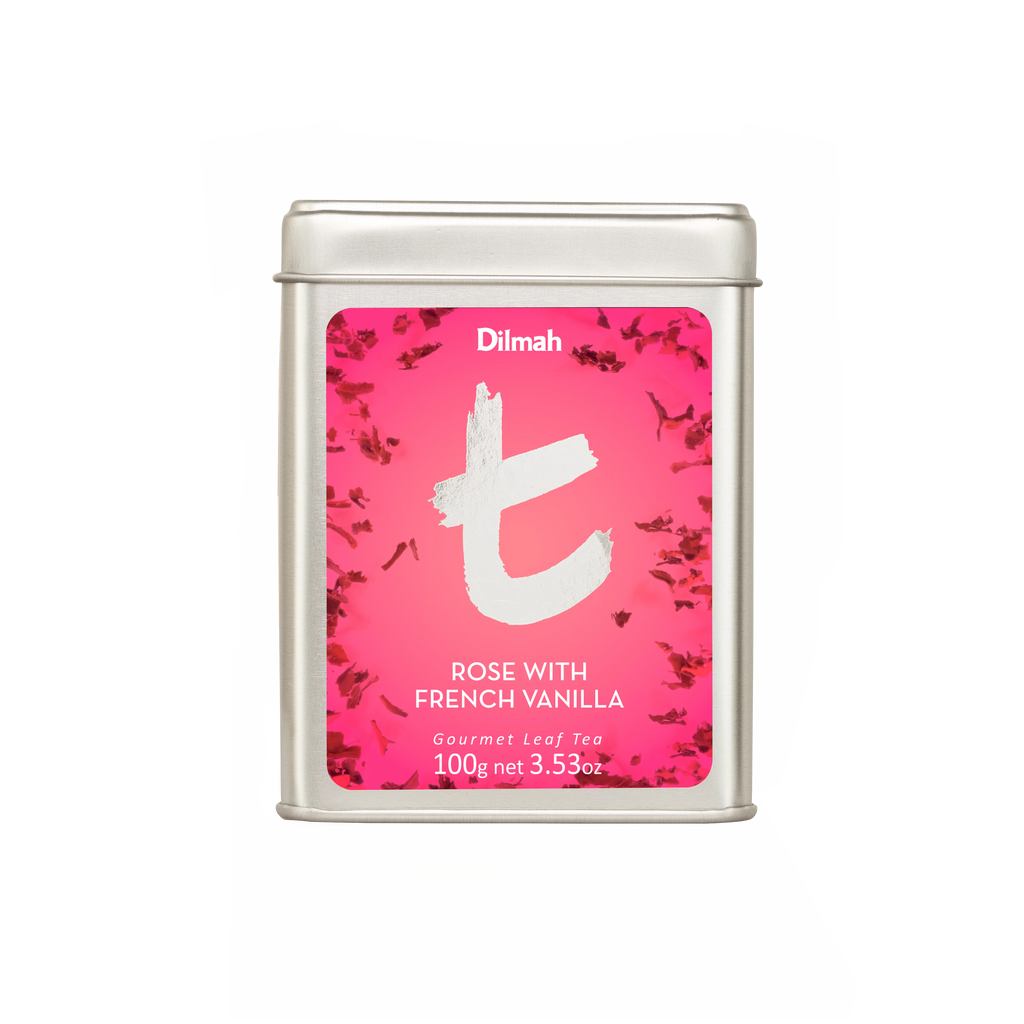 t-Series Tin Rose with French Vanilla 100g Loose Leaf Tea