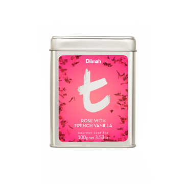 t-Series Tin Rose with French Vanilla 100g Loose Leaf Tea