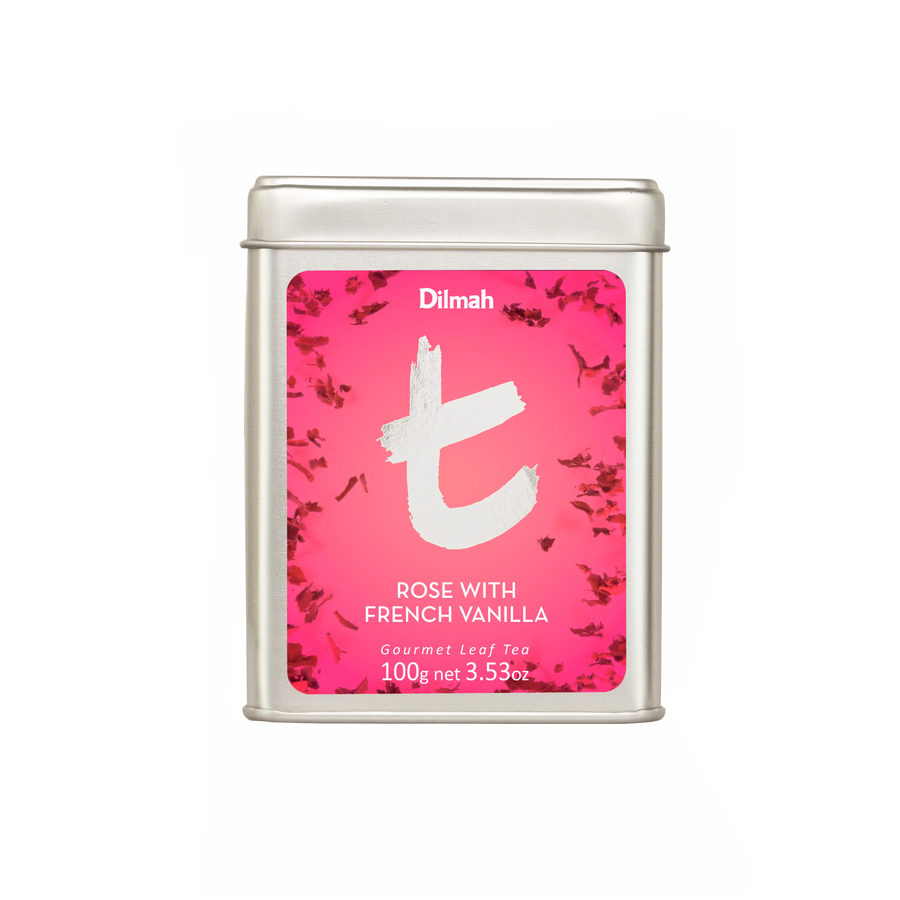 t-Series Tin Rose with French Vanilla 100g Loose Leaf Tea