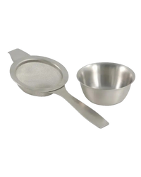 Camellia Leaf Tea Strainer With Holder