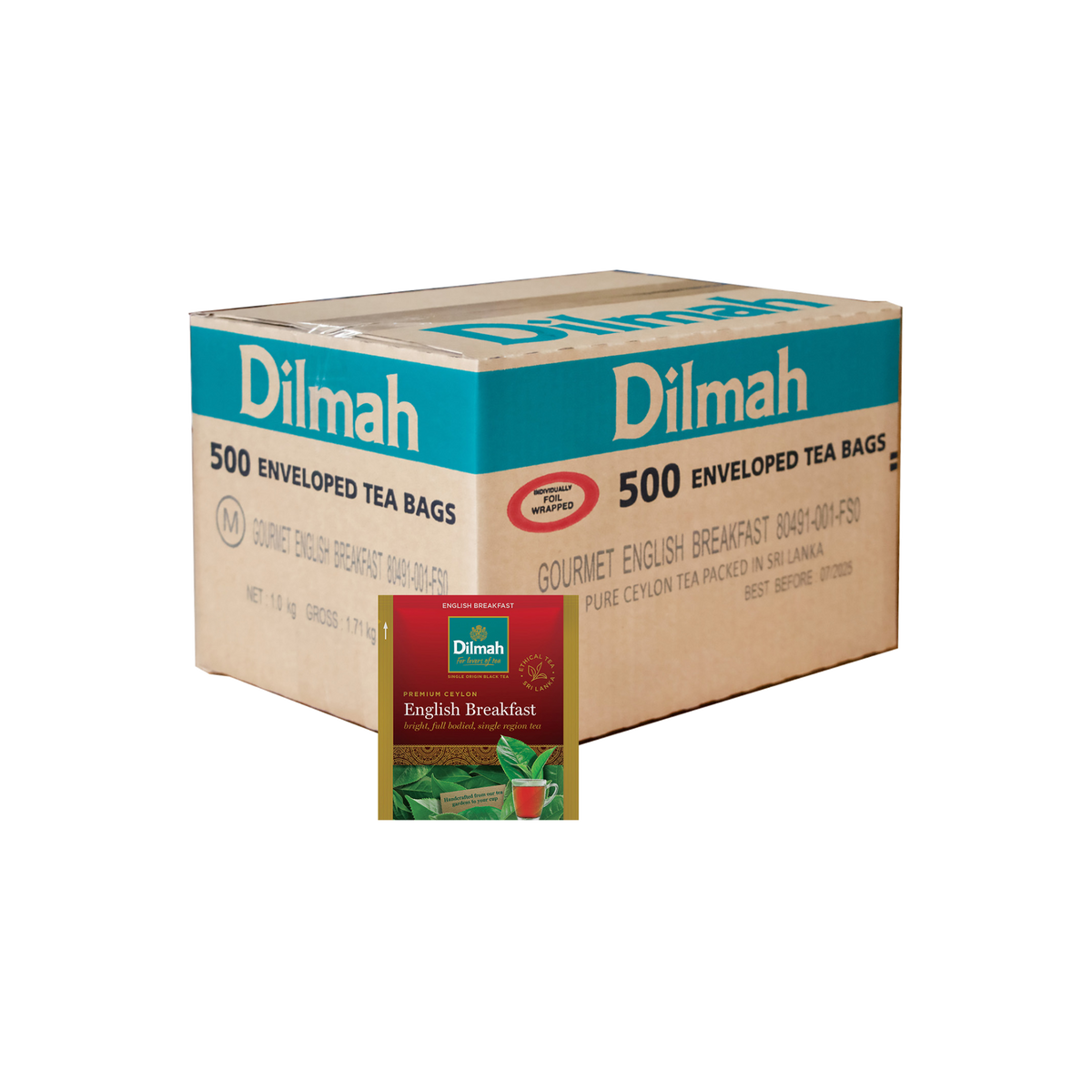 Gourmet English Breakfast 500 Enveloped Tea Bags