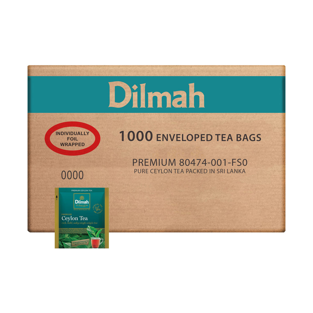 Premium Ceylon Black Tea 1000 Enveloped Tea Bags