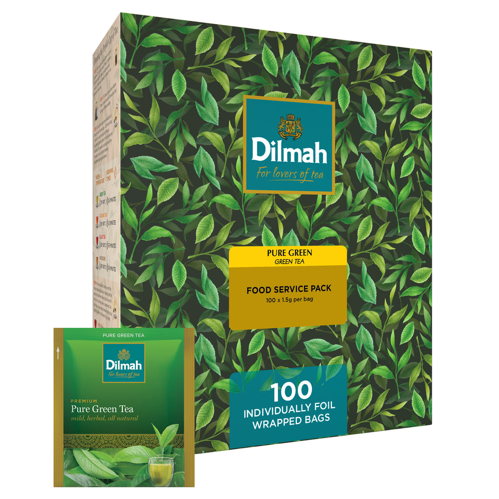 Premium Pure Green Tea 100 Foil Sachets Tea Bags Inn