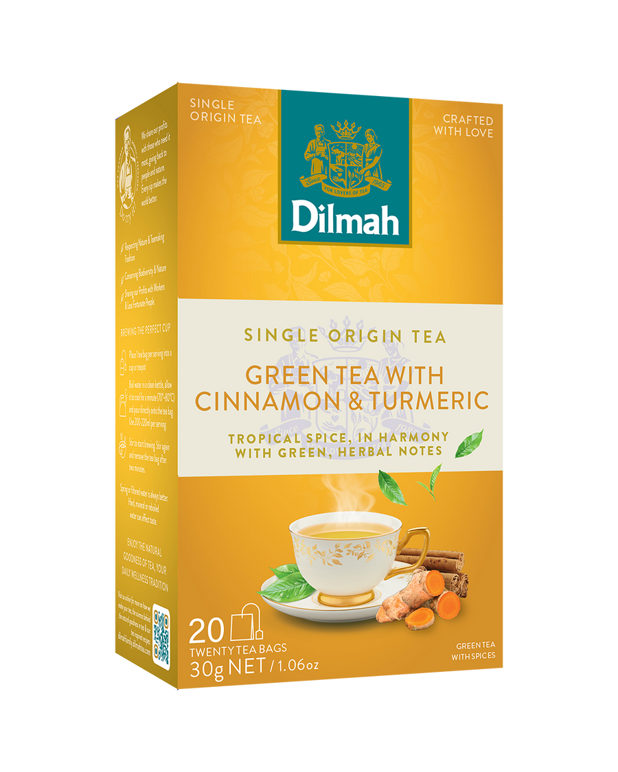 Green Tea With Cinnamon And Tumeric 20 Tea Bags