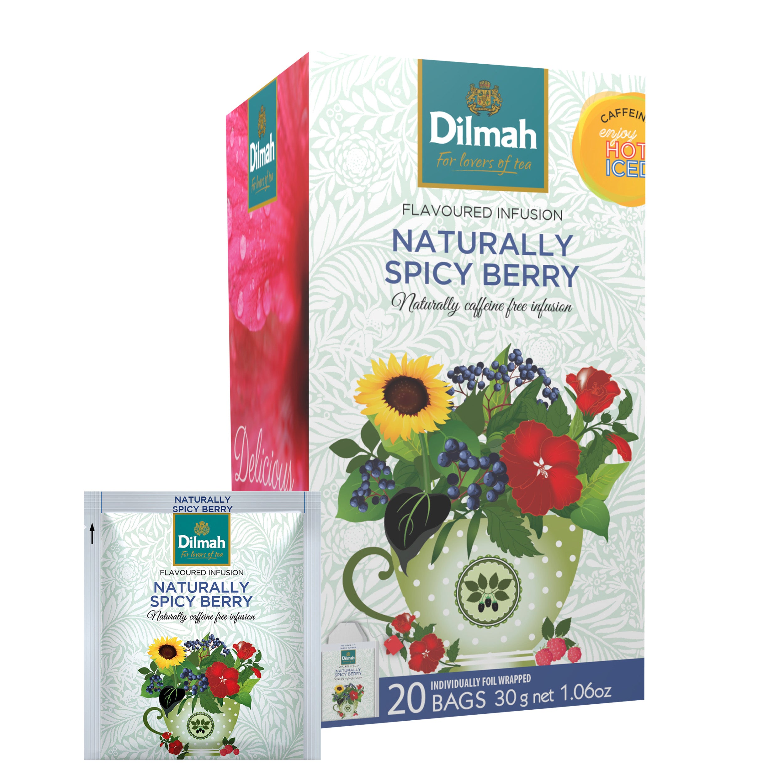 Naturally Spicy Berry Infusion 20 Individually Wrapped Tea Bags