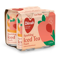 Dilmah Low Sugar Sparkling Natural Peach (4 cans)