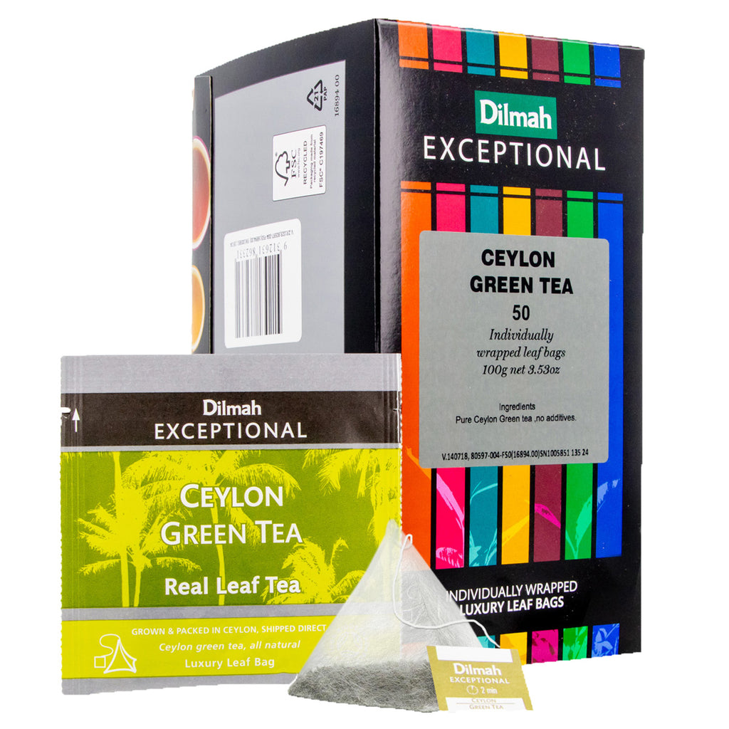Exceptional Ceylon Green Tea 50 Enveloped Tea Bags