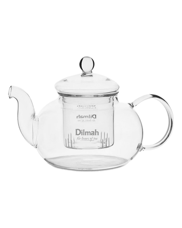 Endane Traditional Glass Tea Pot With Glass Strainer (600ml)