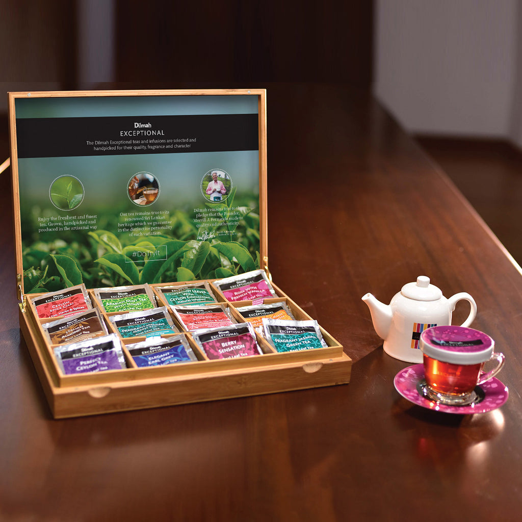 Exceptional Empty Bamboo Presenter Box - 12 Slanted Slots