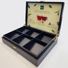 Exceptional Empty Black Presenter Box - 6 Slanted Slots