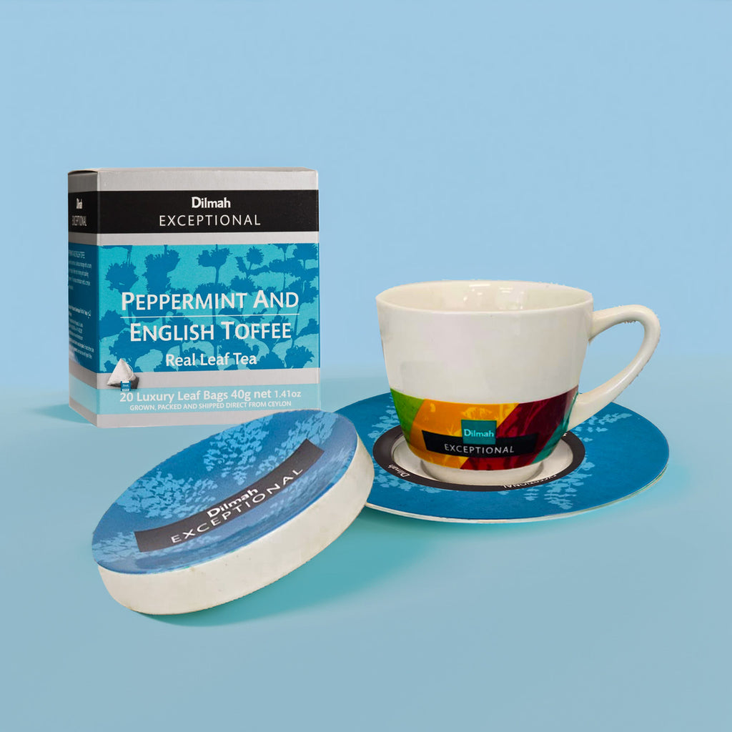 Exceptional Blue Cup & Saucer With Lid (220ml)