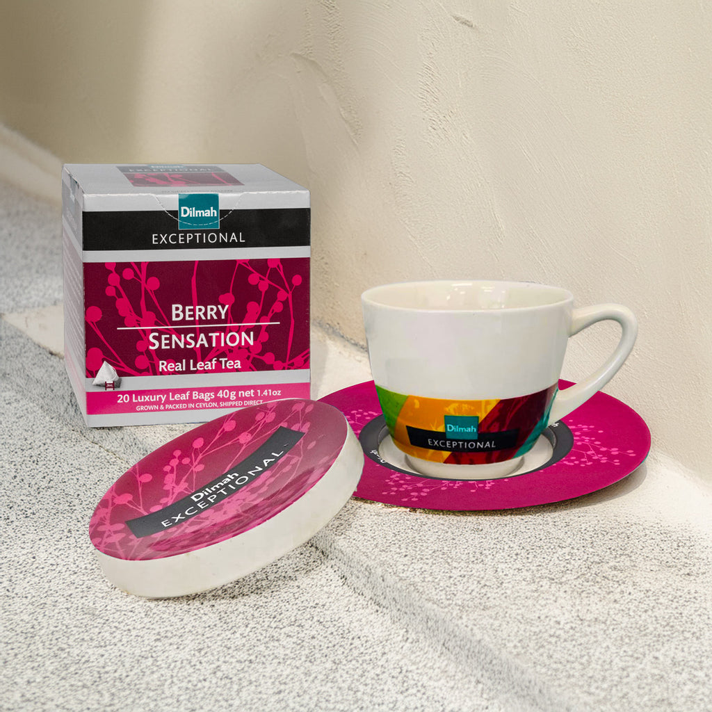 Exceptional Purple Cup & Saucer With Lid (220ml)