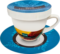 Exceptional Blue Cup & Saucer With Lid (220ml)