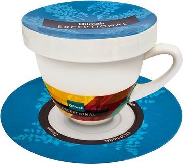 Exceptional Blue Cup & Saucer With Lid (220ml)