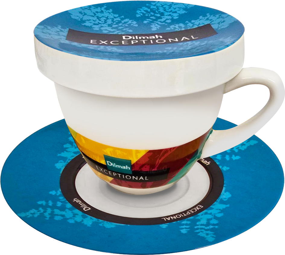 Exceptional Blue Cup & Saucer With Lid (220ml)