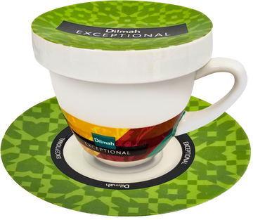 Exceptional Green Cup & Saucer With Lid (220ml)