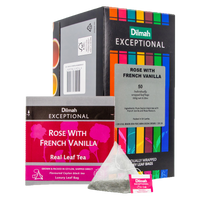 Exceptional Rose with French Vanilla Black Tea 50 Enveloped Tea Bags