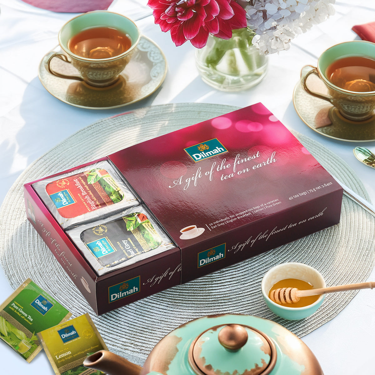 Finest Tea On Earth Gift Pack 40 Enveloped Teabags INN – Dilmah New Zealand