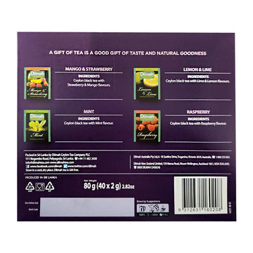Gift Of Tea Fun Teas Variety Pack-4x10 Individually Wrapped Tea Bags