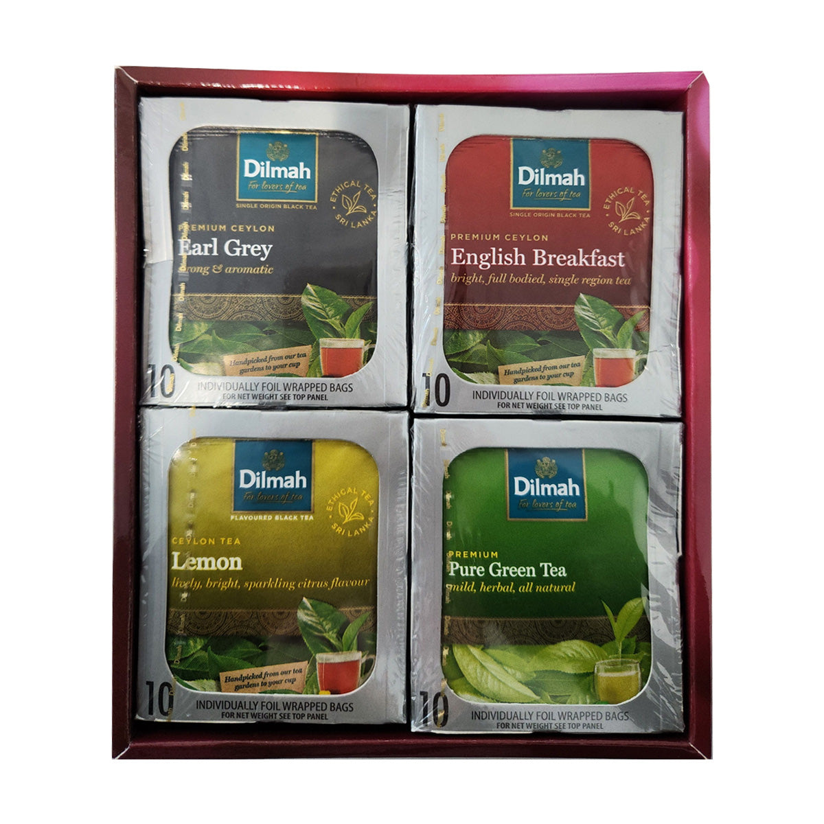 Finest Tea On Earth Gift Pack 40 Enveloped Teabags INN – Dilmah New Zealand