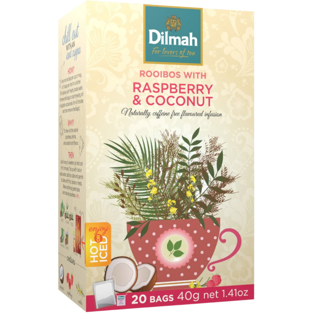 Raspberry & Coconut Infusion 20 Tea Bags