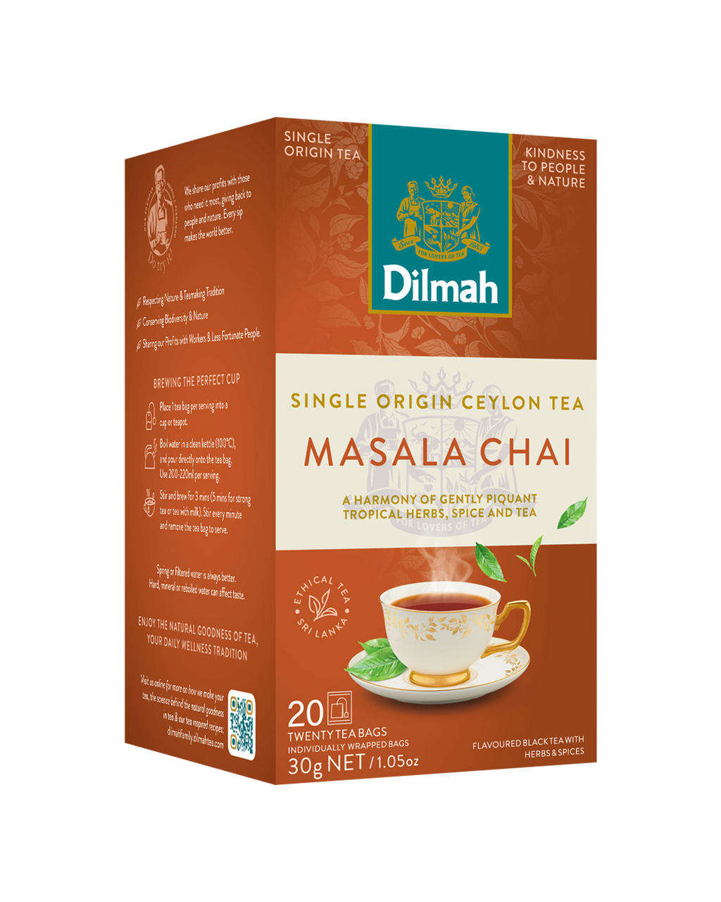 Masala Chai Spice 20 Foil Enveloped Teabags INN