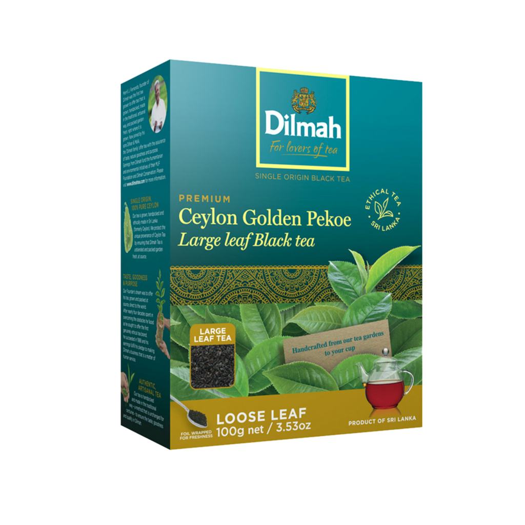 Premium Ceylon Golden Pekoe Large Leaf Black Tea-100g Loose Leaf