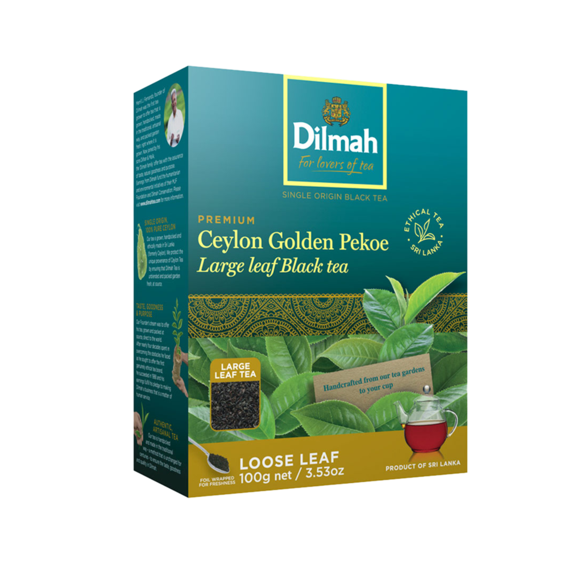 Premium Ceylon Golden Pekoe Large Leaf Black Tea-100g Loose Leaf