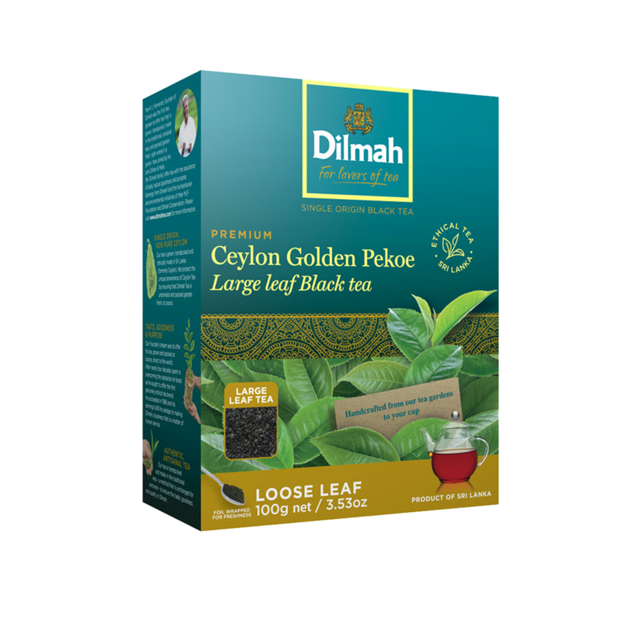 Premium Ceylon Golden Pekoe Large Leaf Black Tea-100g Loose Leaf