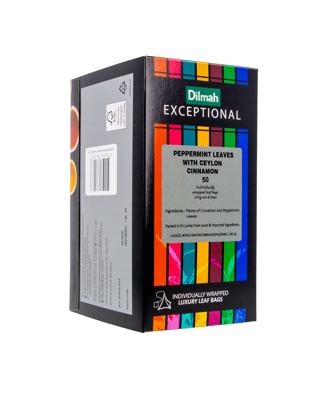 Exceptional Peppermint Leaves With Ceylon Cinnamon 50 Enveloped Tea Bags