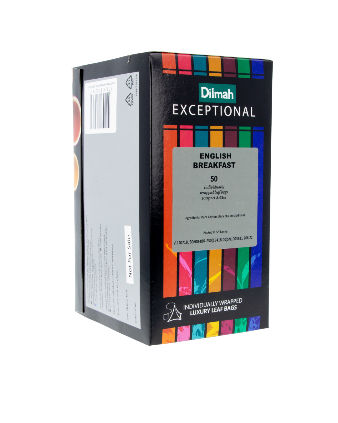 Exceptional English Breakfast 50 Enveloped Tea Bags