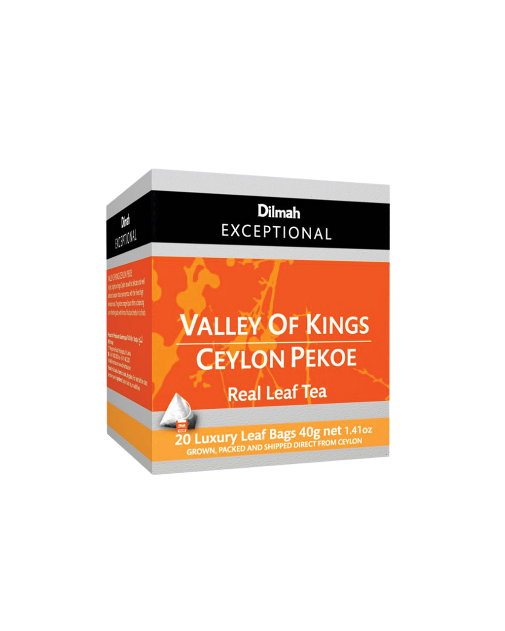 Exceptional Valley of Kings Ceylon Pekoe 20 Pyramid Tea Bags