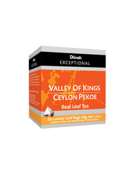 Exceptional Valley of Kings Ceylon Pekoe 20 Pyramid Tea Bags