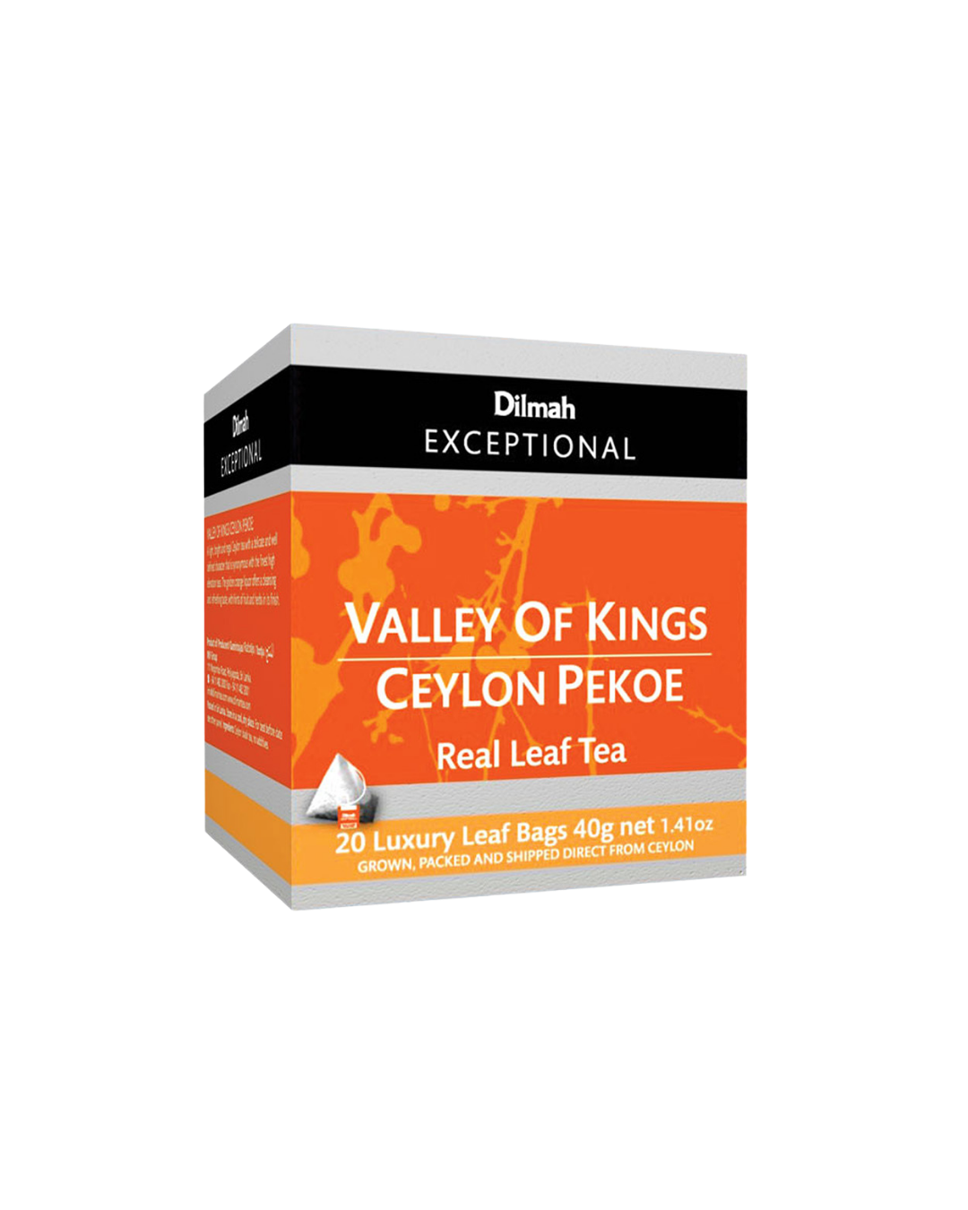 Exceptional Valley of Kings Ceylon Pekoe 20 Pyramid Tea Bags