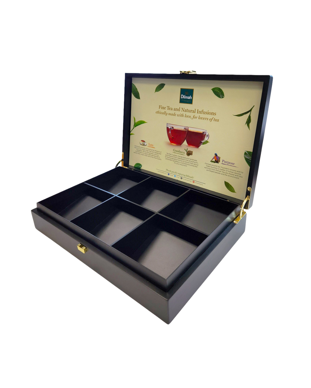Exceptional Empty Black Presenter Box - 6 Slanted Slots