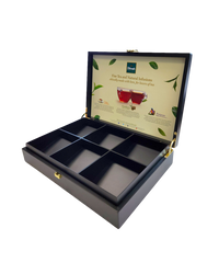 Exceptional Empty Black Presenter Box - 6 Slanted Slots