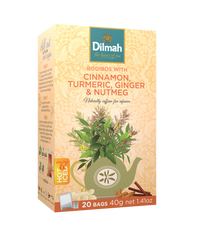 Cinnamon, Turmeric, Ginger And Nutmeg Infusion 20 Tagged Tea Bags